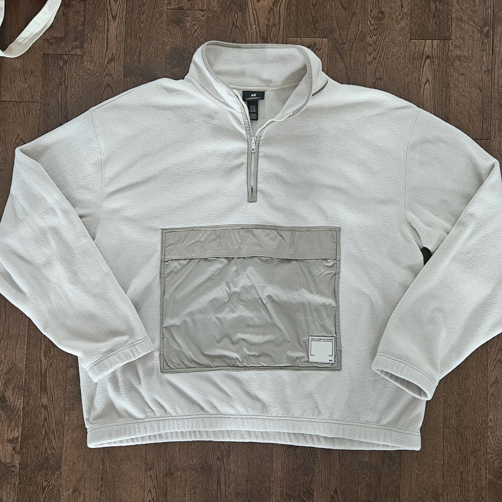 Soft Cream Oversized Half-Zip Sweater